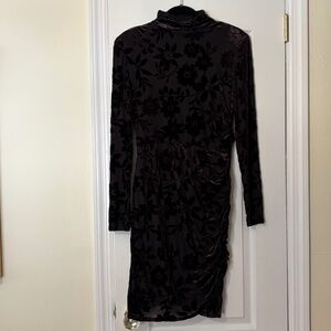 Velvet Floral Mini Dress